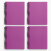 spiral notebook purple color